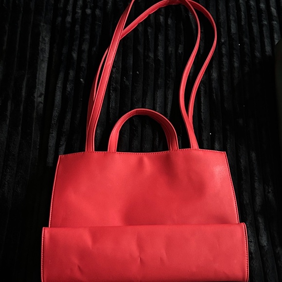 Telfar Bold Red Tote Bag - Picture 2 of 3